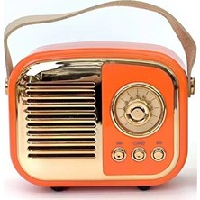 Maison Luré Parlak Kaplamalı Nostaljik Radyo, Bluetooth Bağlantısı ve Şık Tasarım