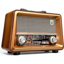 Maison Luré Gerçek Ahşap Nostaljik Radyo ve Bluetooth Özellikli Tasarım