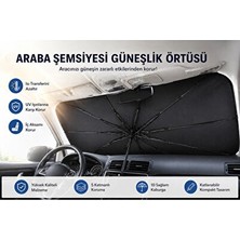 Maison Luré Katlanabilir Ön Cam Güneşlik Şemsiyesi - Güneş ve Sıcaklık Koruyucu Oto Güneşlik Perde