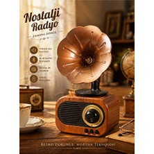 Maison Luré Nostaljik Mini Gramafon: Yüksek Ses Kalitesi ve Dekoratif Tasarım Nostaljik Radyo