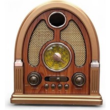 Maison Luré Eski Tarz Tasarımlı Çok Fonksiyonlu Radyo Müzik Çalar Nostaljik Radyo