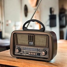 Maison Luré Retro Fm/am/sw Radyo ve Bluetooth Hoparlör Kombini Nostaljik Radyo