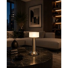Maison Luré 3 Renk Modlu Silindir LED Masa Lambası, Ayarlanabilir ve Şık Masa ve Gece Lambası
