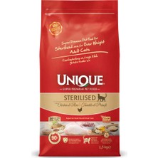 Unıque Unique Kısırlaştırılmış Kedi Maması Tavuklu 1,5 kg