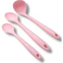 Empressco 3'lü Silikon Set 1 Kepçe 1 Kaşık (27.5cm) 1 Kaşık (20 Cm)