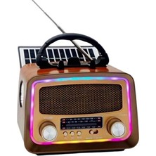 Maison Luré Klasik Retro Tasarımlı Solar Enerjili Radyo ve Mp3 Çalar Nostaljik Radyo