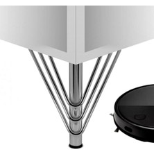 Empressco 18 cm Vanessa Model Krom Metal Mobilya, Dolap, Koltuk, Kanepe, Tv Ünitesi Ayakları Metal (4 Adet)