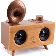 Maison Luré Antika Görünümlü Ahşap Bluetooth Radyo ve Hoparlör Nostaljik Radyo
