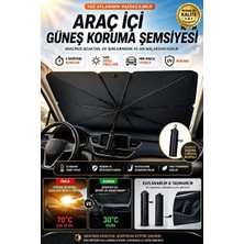 Maison Luré Her Araca Uygun Katlanabilir Ön Cam Güneşlik, Gölgelik Şemsiye Oto Güneşlik Perde
