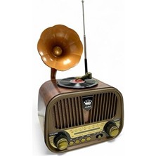Maison Luré Gelişmiş Alarm Özellikli Retro Radyo - Gri Alarm Saatli Radyo