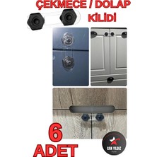 Maison Luré Şık Siyah Bebek ve Çocuk Güvenlik Kilidi, Dolap ve Çekmecelerde Güvenlik Koruyucu ve Kilit