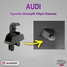 Maison Luré Audi Uyumlu Güneşlik Klipsi ve Kancası, Kolay Montajlı Tasarım Oto Güneşlik Perde