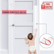 Maison Luré Çocuk Menteşe Parmak Koruyucu - 2 Metre Uzunluğunda Güvenlik Çözümü Koruyucu ve Kilit