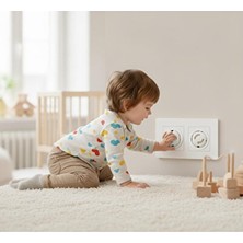 Maison Luré Çocuk Güvenliği Için Priz Kapağı Seti, 6'lı Paket Koruyucu ve Kilit
