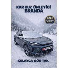 Maison Luré Araç Ön Cam Buz Çözme ve Koruma Branda Kar Buz Örtüsü Oto Güneşlik Perde