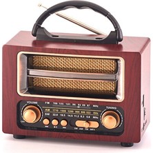 Maison Luré Eskitme Tarzında Şarjlı Bluetooth Radyo ve Hoparlör Seti Nostaljik Radyo