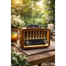 Maison Luré Ahşap Tasarımlı Çok Fonksiyonlu Nostaljik Radyo