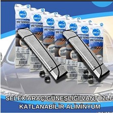 Maison Luré Balonlu Metalize Parlak Alüminyum Güneşlik Katlanabilir Oto Güneşlik Perde