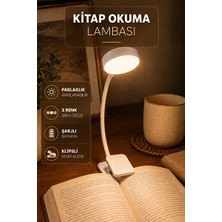 Maison Luré Şarjlı Klipsli Kitap Okuma Lambası, Pratik ve Taşınabilir Tasarım Masa ve Gece Lambası