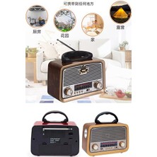 Maison Luré Ledli Nostaljik Görünümlü Müzik Kutusu - USB ve Sd Kart Destekli Nostaljik Radyo