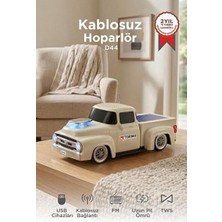 Maison Luré Kamyon Tasarımlı Bluetooth Güneş Enerjili Hoparlör ile Eğlence Nostaljik Radyo