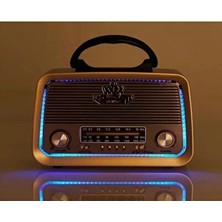 Maison Luré Çok Fonksiyonlu Bluetooth Radyo ve Mp3 Player, USB ve Sd Kart Desteği Nostaljik Radyo