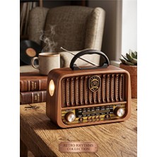 Maison Luré Eski Moda Nostaljik Radyo ve Bluetooth Hoparlör ile Retro Şıklık