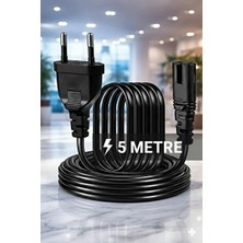 Maison Luré Uzun Süreli Güç Tüketimi Olmayan 5 Metre C7 Güç Kablosu