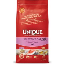 Unıque Unique Selective Yetişkin Kedi Maması Somonlu 1,5 kg