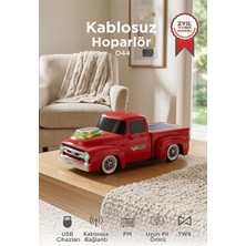Maison Luré Güneş Enerjili Kamyon Tasarımlı Bluetooth Hoparlör ve Fm Radyo Nostaljik Radyo