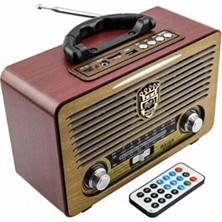 Maison Luré Eskitme Tasarımlı Bluetooth Nostaljik Radyo, Mp3 Çalar Özelliği