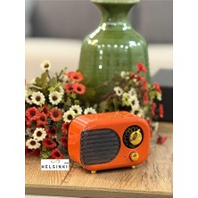 Maison Luré Turuncu Nostaljik Radyo, Bluetooth, Fm ve USB ile Dekoratif ve Fonksiyonel