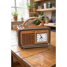 Maison Luré Retro Mp3 Radyo ve Bluetooth Hoparlör ile Çok Fonksiyonlu Müzik Kutusu Nostaljik Radyo