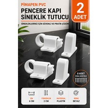 Maison Luré Pimapen Pvc Kapı ve Sineklik Kapama Çarpma Kilidi, Pratik Tutucu Koruyucu ve Kilit