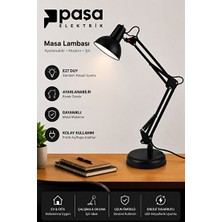 Maison Luré Şık Siyah Klasik Duylu Masa Lambası - Güçlü ve Dayanıklı Tasarım Masa ve Gece Lambası