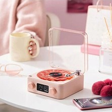 Maison Luré Retro Plak Görünümlü Bluetooth Hoparlör ile Nostaljik Müzik Deneyimi Nostaljik Radyo