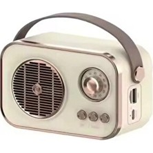 Maison Luré Nostaljik Bluetooth Radyo, Retro Tasarım ve Kablosuz Müzik Dinleme Nostaljik Radyo