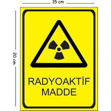 Maison Luré Uyarı Iş Güvenliği Levhası - Metal Radyoaktif Madde Simgesi, Güvenlik Için Uyarı ve Yönlendirme Levhası