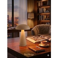 Maison Luré Bej Renkli Modern Masa Lambası, Şık ve Kullanışlı Tasarım Masa ve Gece Lambası