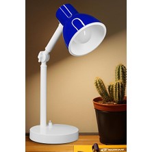 Maison Luré Retro Tarz Akrobat Masa Lambası, Kablolu ve Mavi Renkli Çalışma Işığı Masa ve Gece Lambası