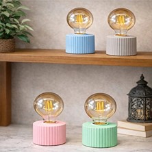 Maison Luré Retro Ampul Tasarımlı Masa Lambası - Vintage Atmosfer Yaratıcı Aydınlatma Masa ve Gece Lambası