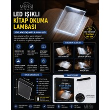 Maison Luré Kitap Arası LED Okuma Işığı Panel Light, Kutulu Tasarım Masa ve Gece Lambası