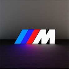 Maison Luré Modern Bmw M Logo LED Masa Lambası, Şık ve Çarpıcı Tasarım Masa ve Gece Lambası