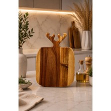 Empressco Akasya Sunum Servis Tabağı Kesme Tahtası Tabak 30*20CM