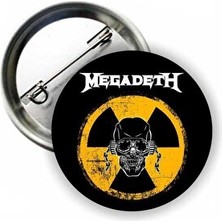 Maison Luré Güçlü ve Şık Megadeth Rozet, Metal Tarzı Tasarım