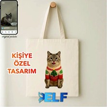 Maison Luré Kişiye Özel Renkli Baskılı Bez Çanta, Şık ve Kullanışlı Tasarım Pazar Arabası & Çantası