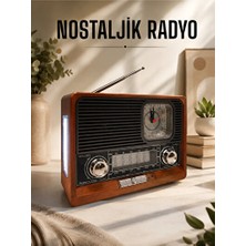 Maison Luré Bluetooth Bağlantılı USB ve Sd Kart Girişli Nostaljik Radyo, Çok Fonksiyonl Sinema Sistemi