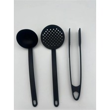 Empressco Teflon Kepçe-Kevgir-Maşa3'lü Set