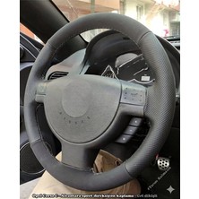 Stilix Garage Opel Corsa C Combo Araca Özel Direksiyon Kılıfı Mavi Ipli