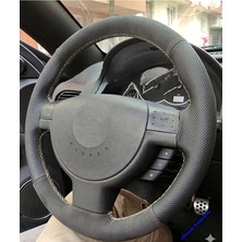 Stilix Garage Opel Corsa C Combo Araca Özel Direksiyon Kılıfı Gri Ipli